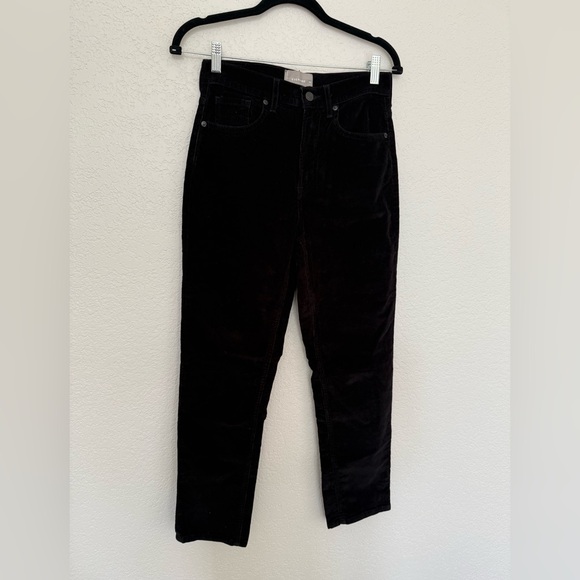 The Cheeky Straight Corduroy Pant (Ankle) - Black - Picture 6 of 8